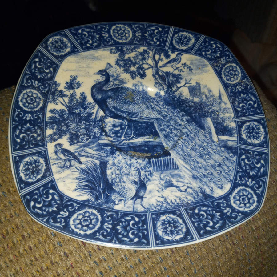 Opulent Manor Square Salad Plate by Burton & Burton-1