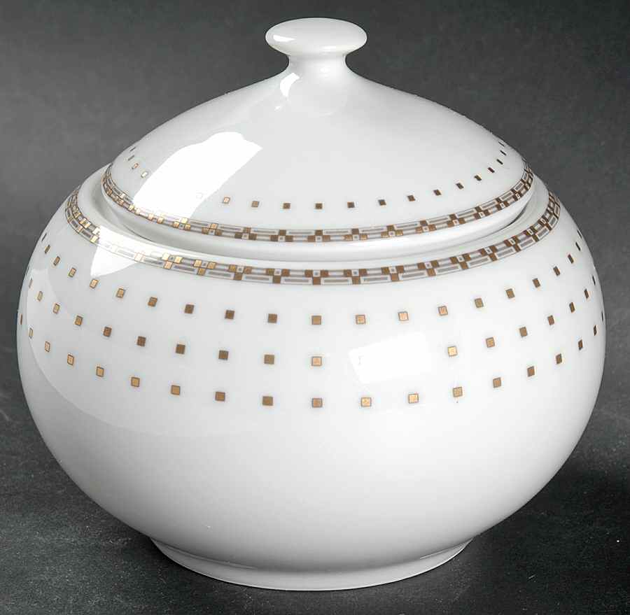 Helaine Sugar Bowl & Lid by Baum Brothers-1