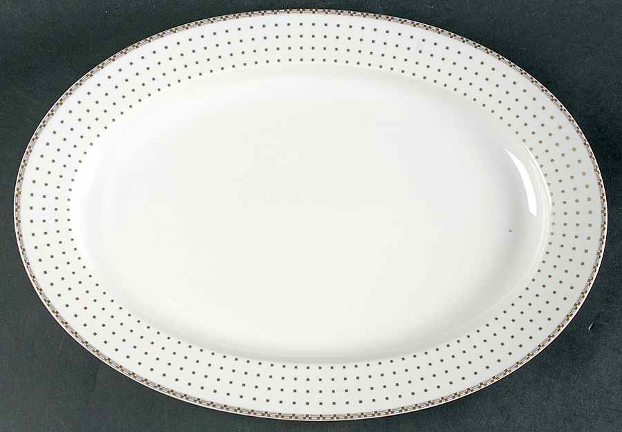 Helaine 14" Oval Serving Platter by Baum Brothers-1