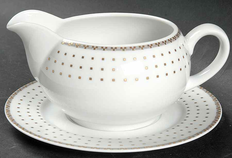 Helaine Gravy Boat & Underplate by Baum Brothers-1