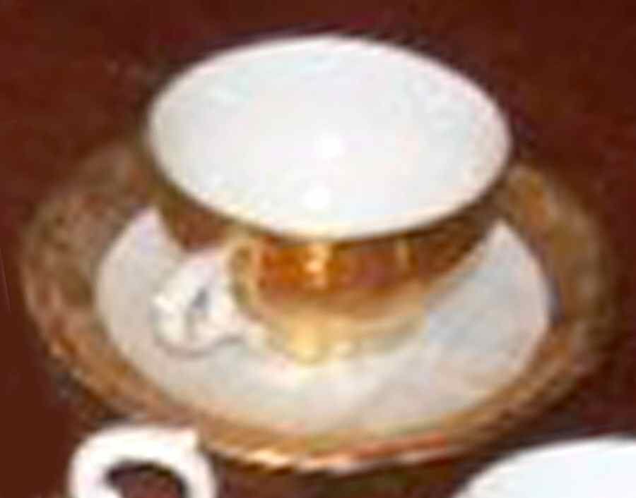 BTH211 Footed Cup & Saucer Set by Bareuther & Co-1