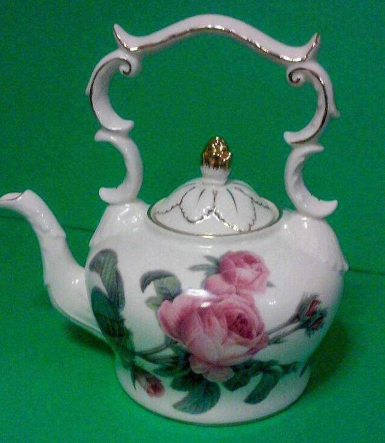 Romantic Rose Teapot & Lid by Burton & Burton-1