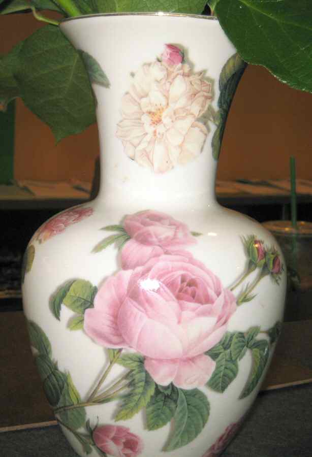 Romantic Rose 8" Vase by Burton & Burton-1