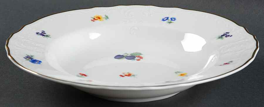Genori Fruit Large Rim Soup Bowl by Baum Brothers-1