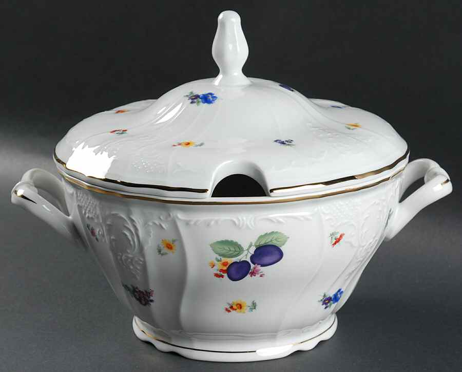 Genori Fruit Tureen &  Lid by Baum Brothers-1