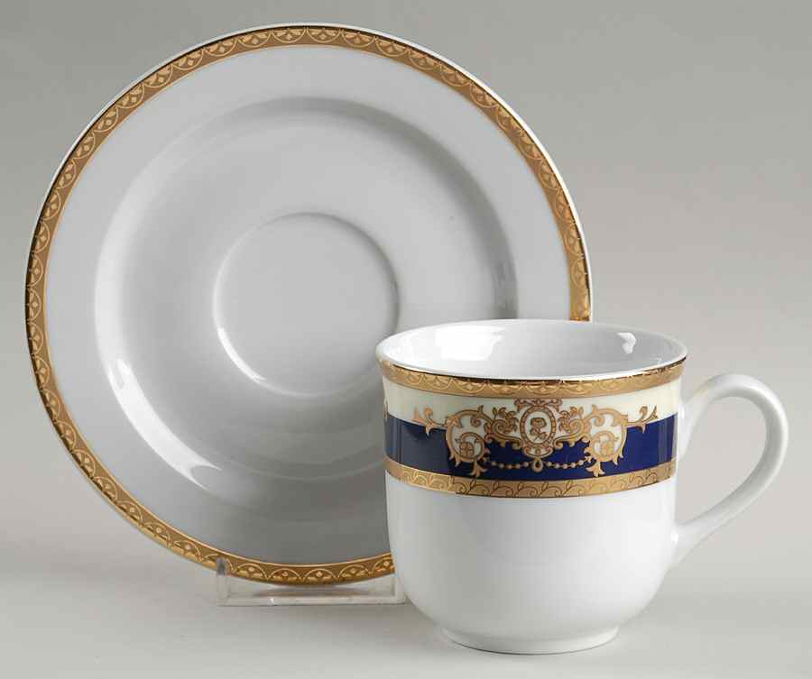 Jana Flat Cup & Saucer Set by Baum Brothers-1