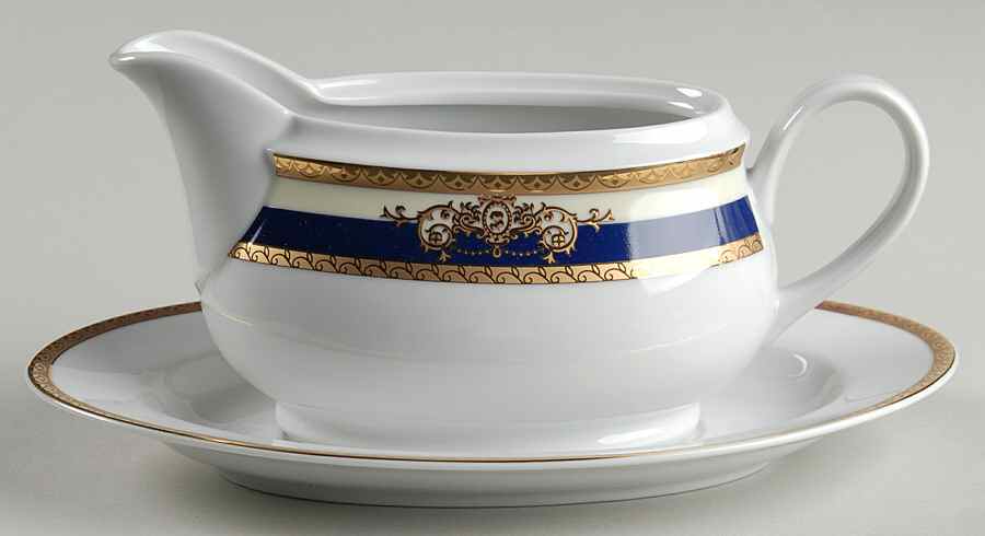 Jana Gravy Boat & Underplate by Baum Brothers-1