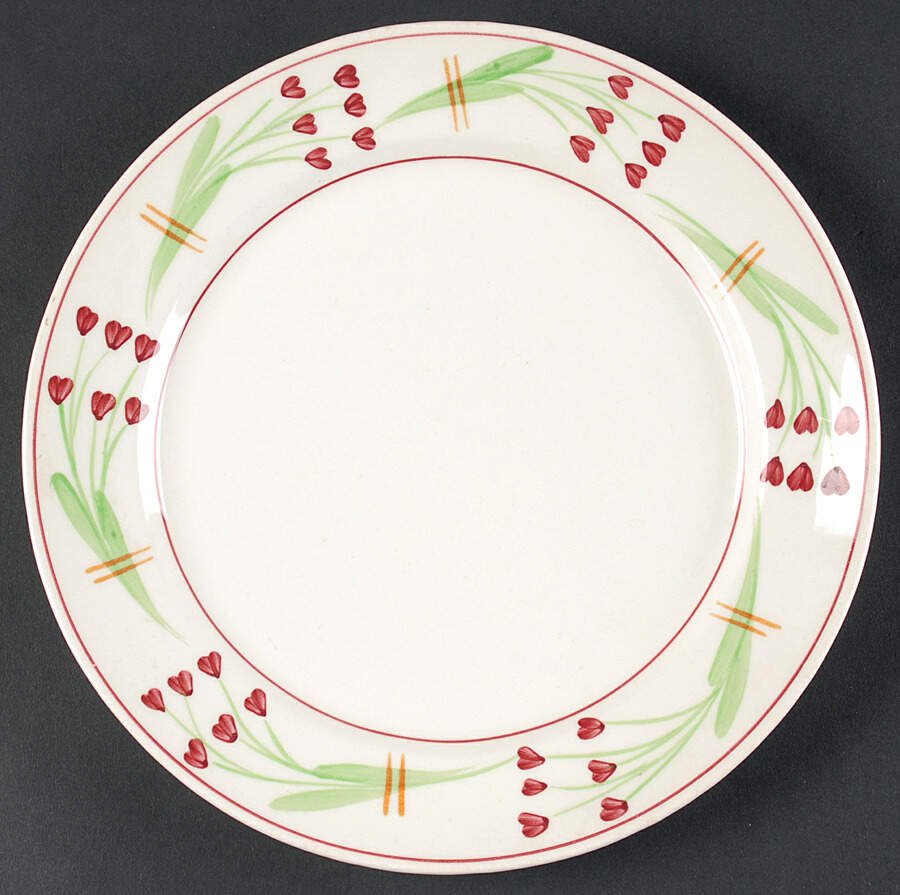Valentine Asters Luncheon Plate by Blue Ridge Southern Pottery-1
