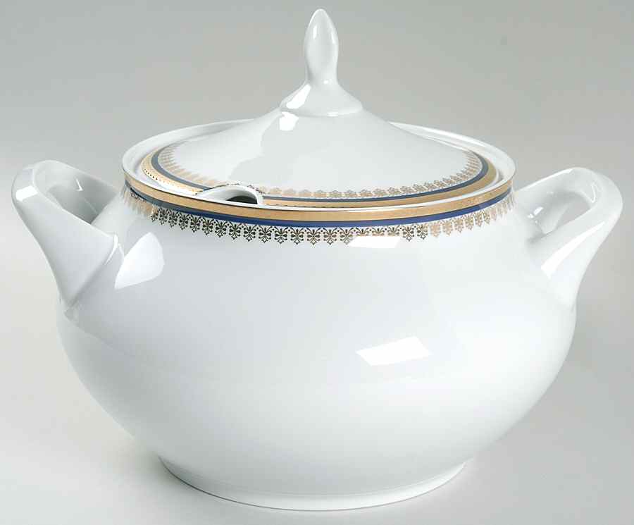 Amanda Cobalt Tureen &  Lid by Baum Brothers-1