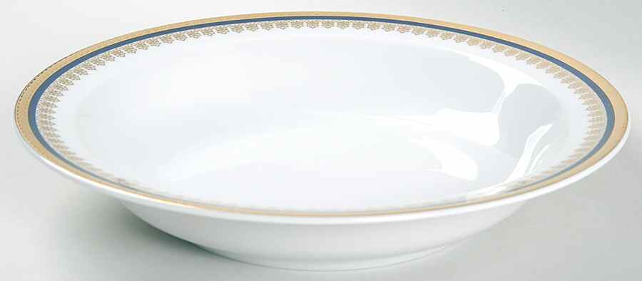 Amanda Cobalt Rim Soup Bowl by Baum Brothers-1