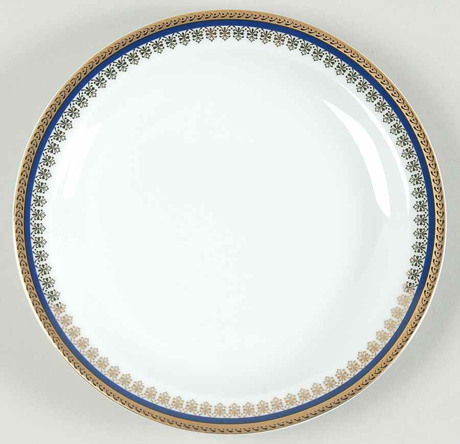 Amanda Cobalt Salad Plate by Baum Brothers-1