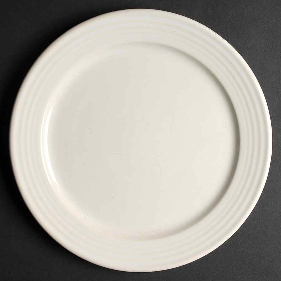Monterey White Dinner Plate by Bauer-1