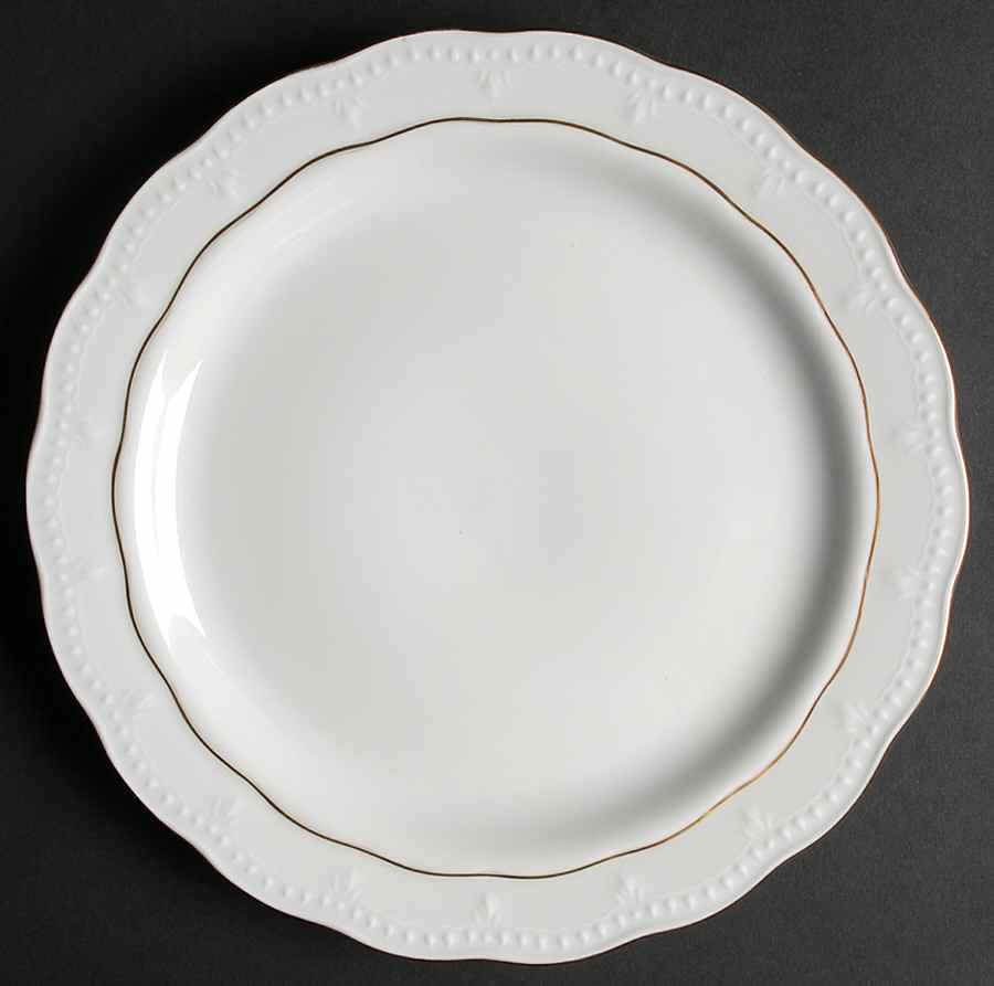 Versaille Gold Trim Dinner Plate by Baum Brothers-1