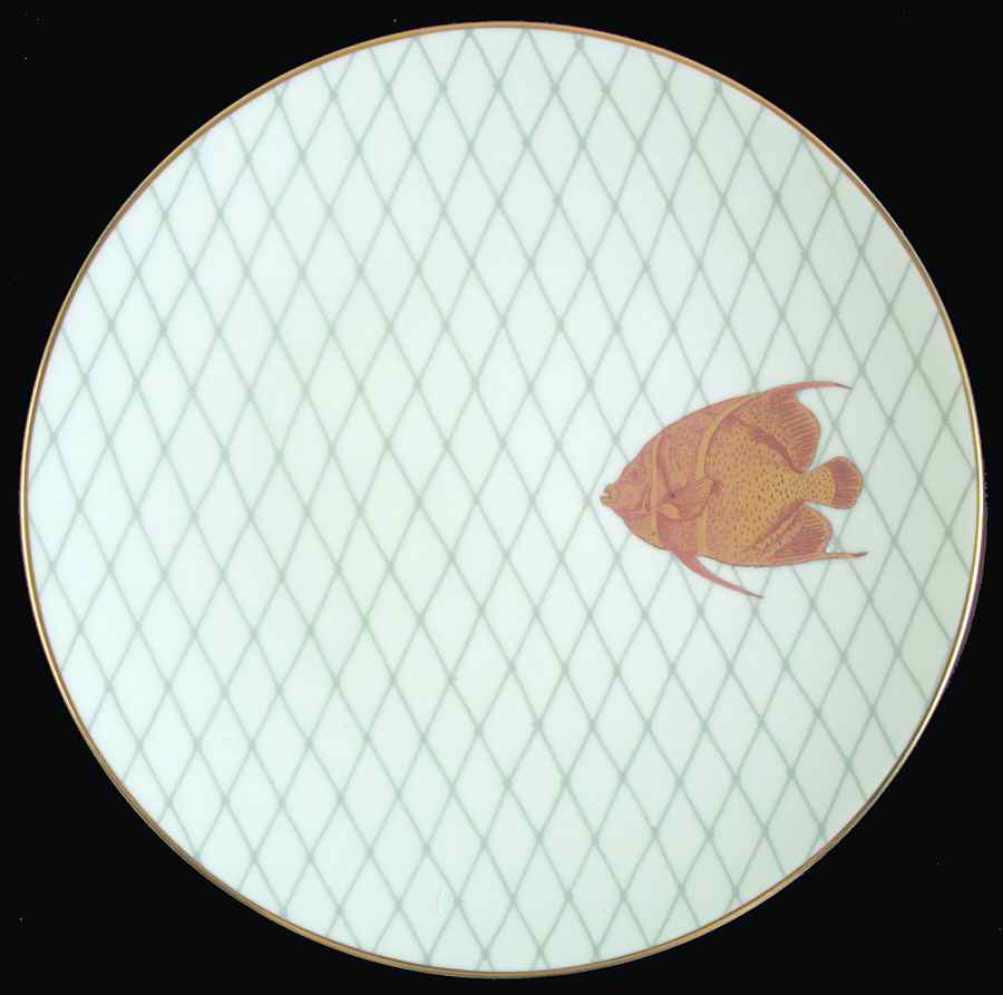 Les Poissons d'Or (Golden Fish, Newer, 2008) Dinner Plate by Bernardaud-1