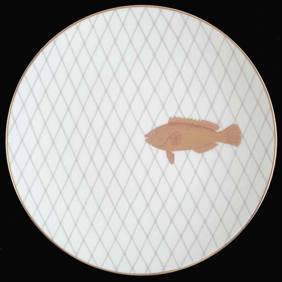 Les Poissons d'Or (Golden Fish, Newer, 2008) Dinner Plate by Bernardaud-1