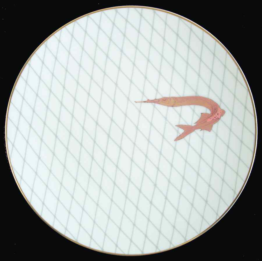 Les Poissons d'Or (Golden Fish, Newer, 2008) Dinner Plate by Bernardaud-1