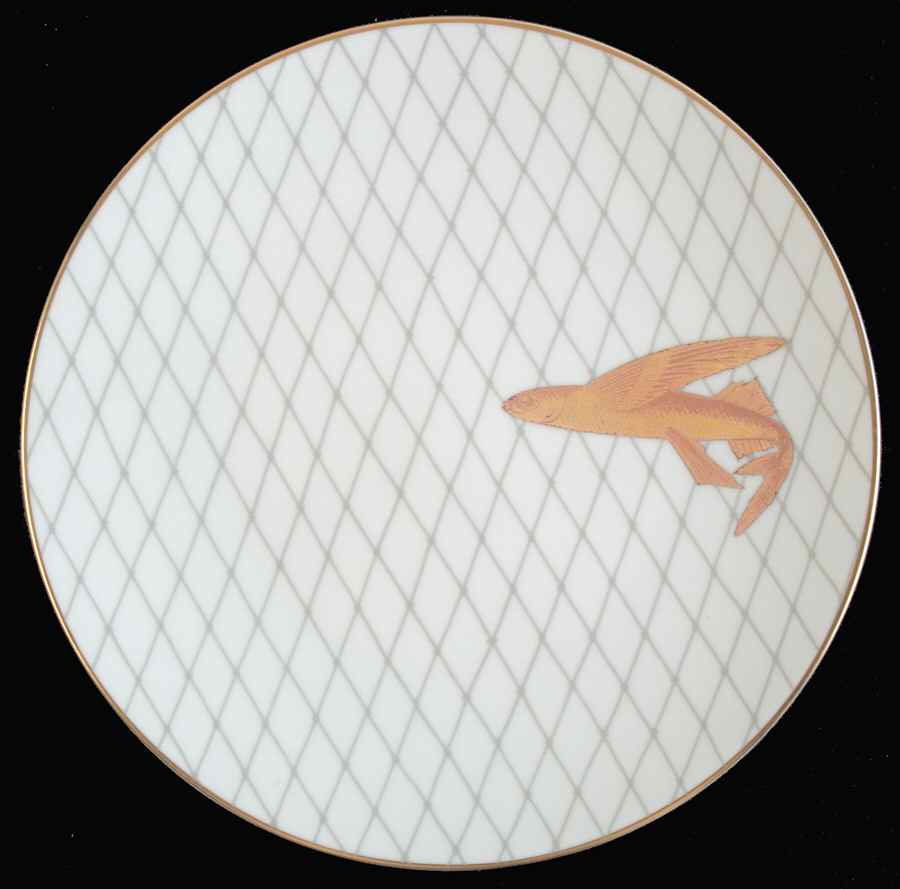 Les Poissons d'Or (Golden Fish, Newer, 2008) Dinner Plate by Bernardaud-1