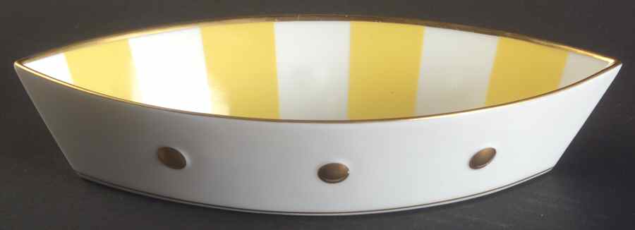 Lipari Yellow 8" Oval Tray by Bernardaud-1