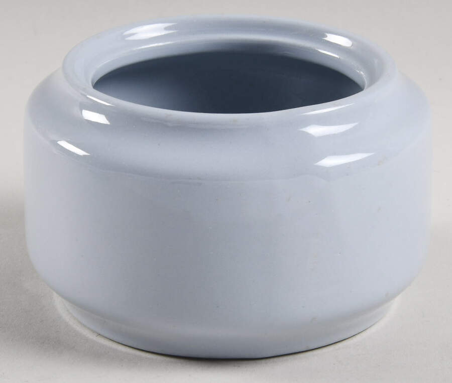 Lune Blue Sugar Bowl No Lid by Buffalo Pottery-1
