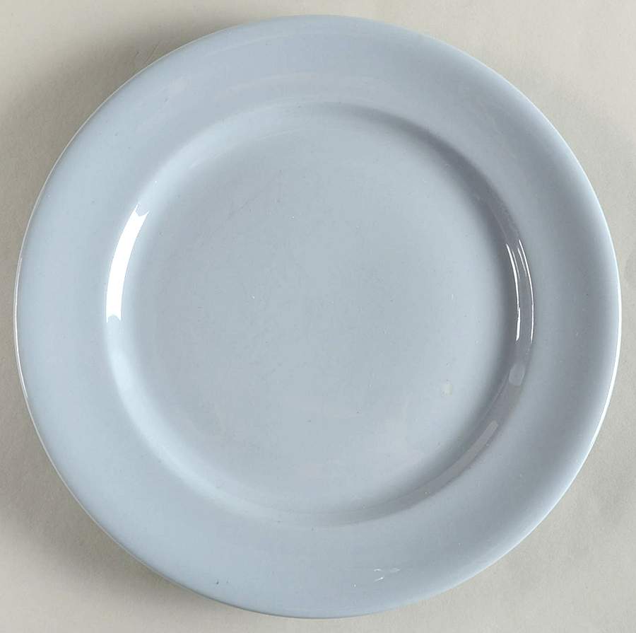 Lune Blue Luncheon Plate by Buffalo Pottery-1