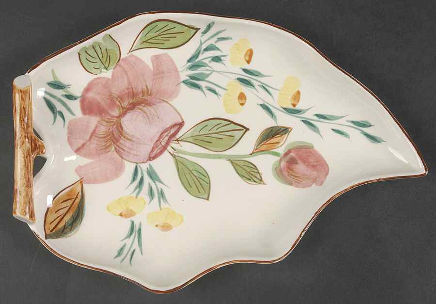 Rose Garden Celery by Blue Ridge Southern Pottery-1