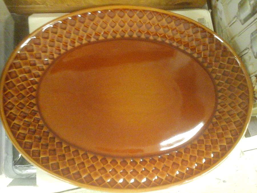 Tupelo Honey 17" Oval Serving Platter by Bobby Flay-1