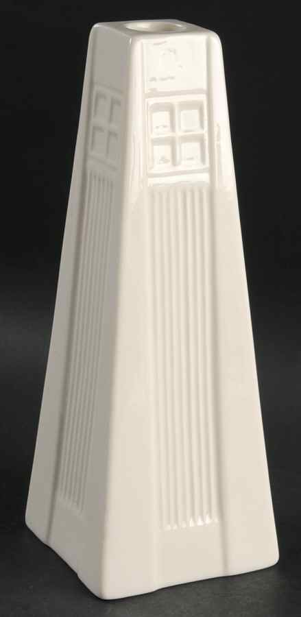 Inspired 8" Tall Candlestick by Belleek Pottery (Ireland)-1