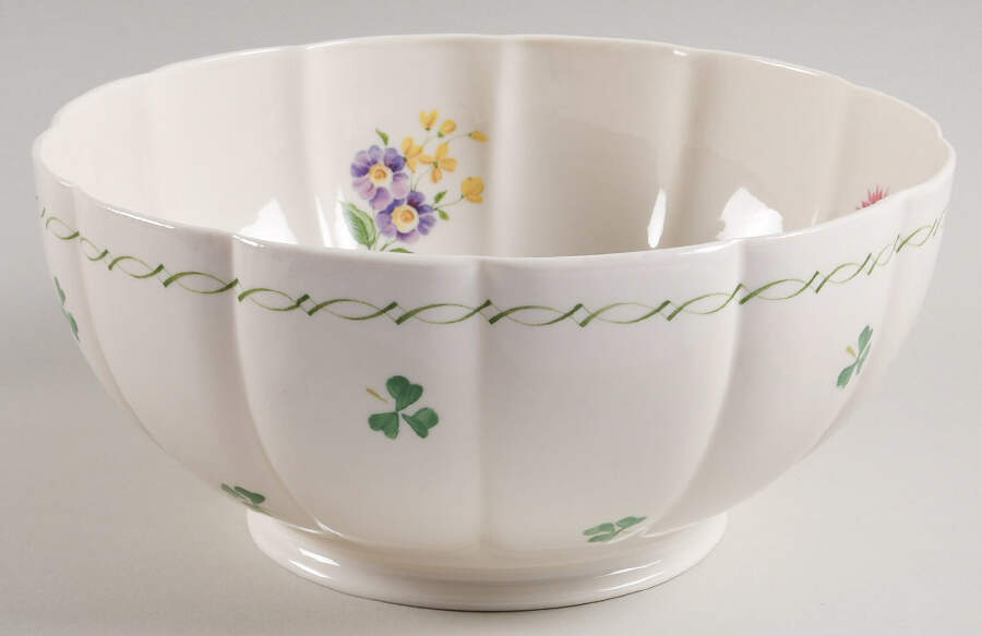 Emerald Isle 8" Round Bowl by Belleek Pottery (Ireland)-1