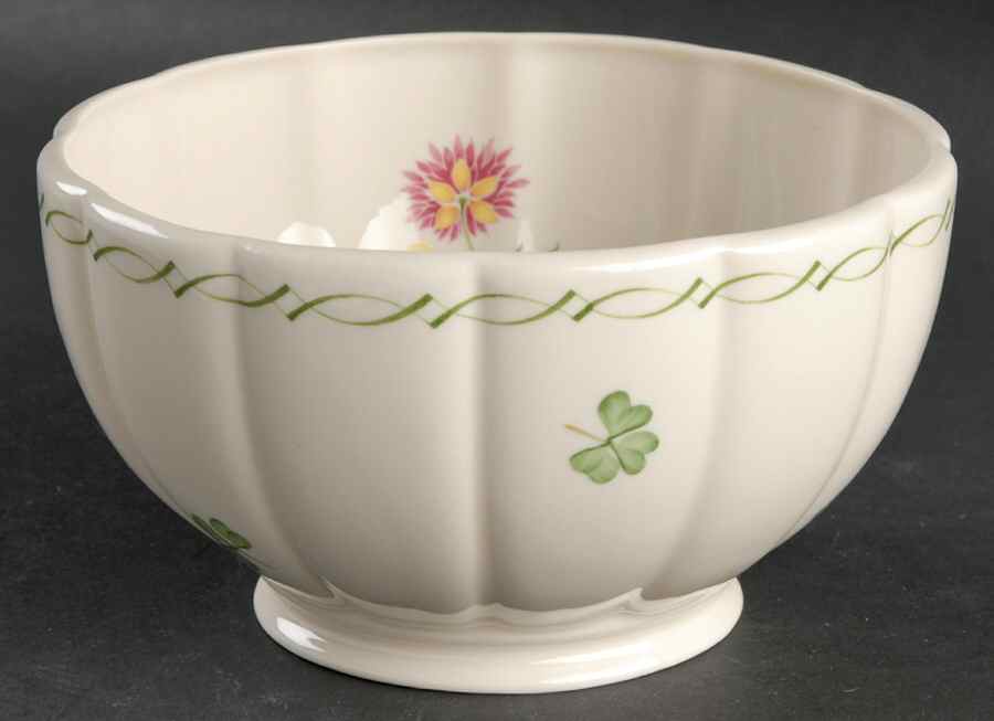 Emerald Isle 5" Footed Bowl by Belleek Pottery (Ireland)-1