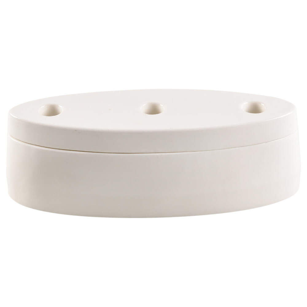 Living 3 Light Oval Candlebox/Holder by Belleek Pottery (Ireland)-1