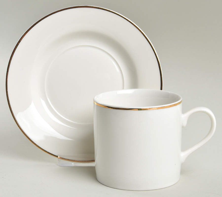 BOM5 Flat Cup & Saucer Set by Bob Mackie-1