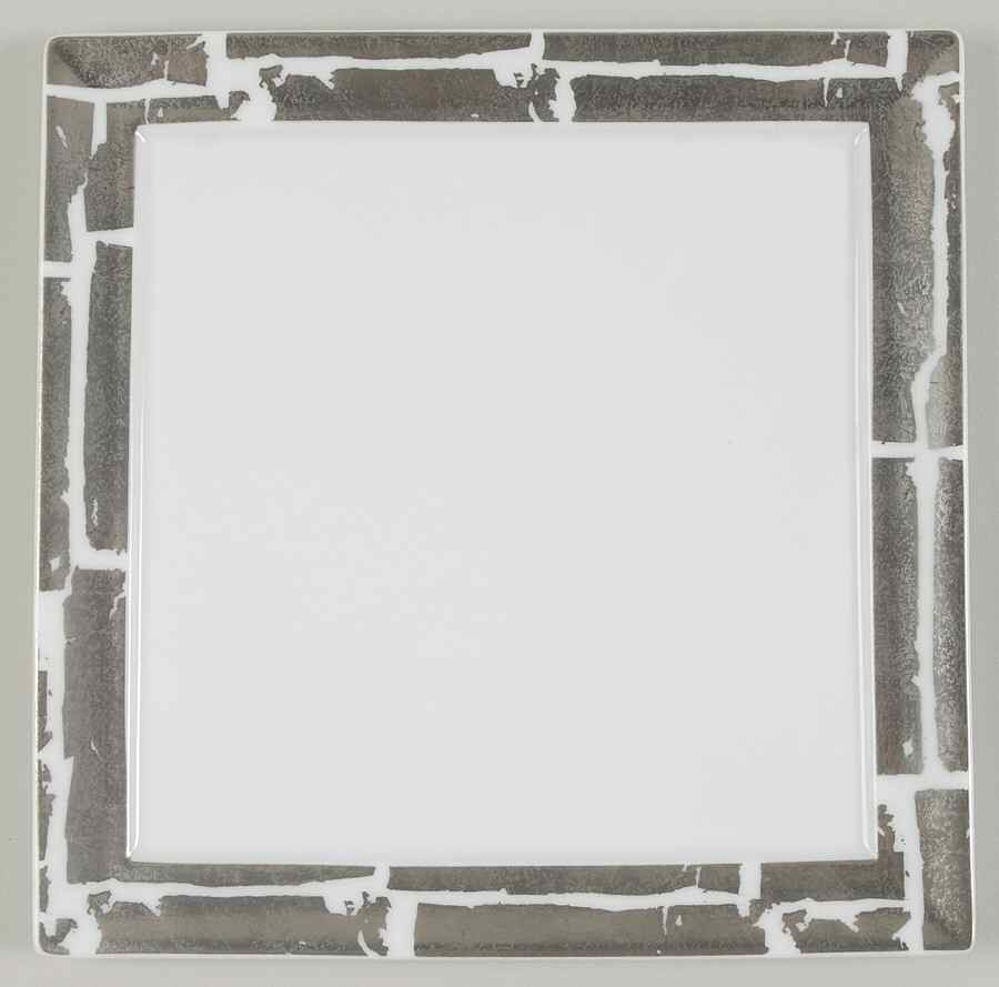 Feuille d'Argent 8" Square Tray by Bernardaud-1