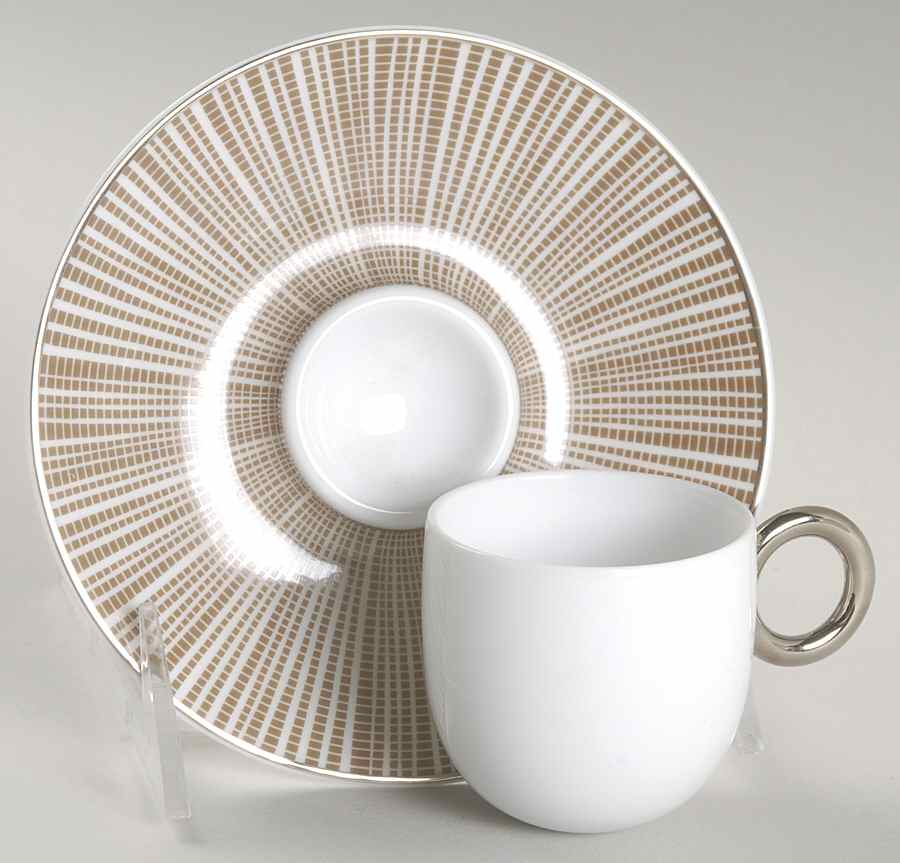 Salsa Umbra Espresso Cup and Saucer Set by Bernardaud-1