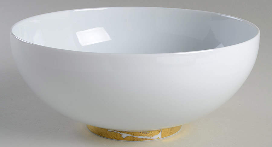 Feuille d'Or 9" Salad Serving Bowl by Bernardaud-1