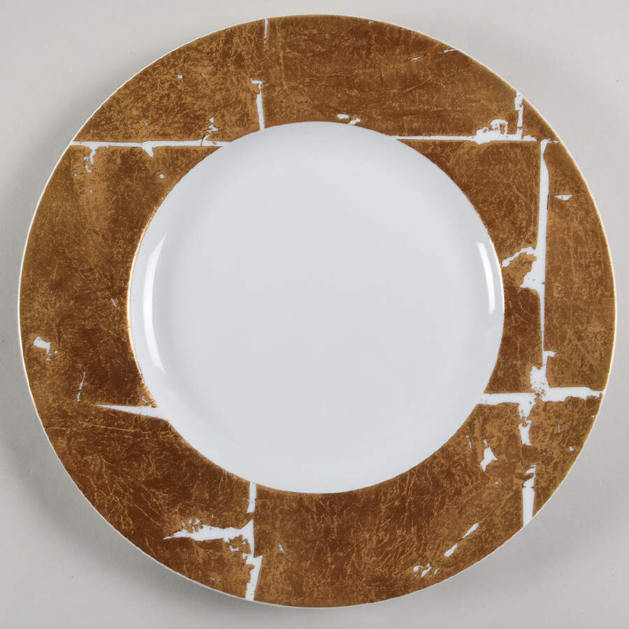 Feuille d'Or Service Plate (Charger) by Bernardaud-1