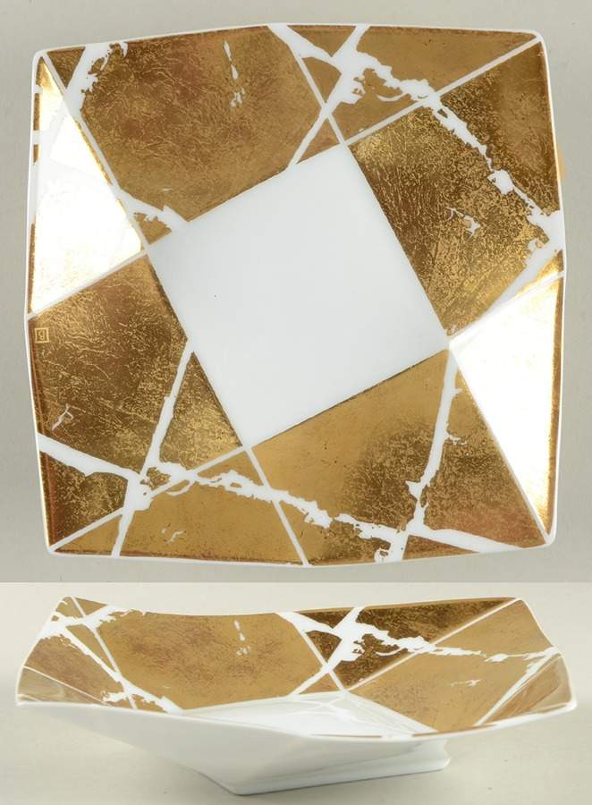 Feuille d'Or 6" Cavanna Tray by Bernardaud-1
