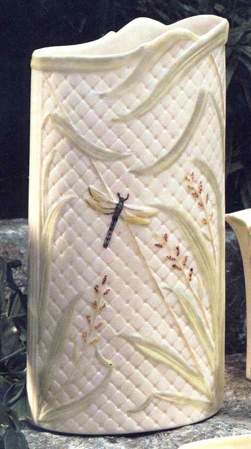 Dragonfly Large Vase by Belleek Pottery (Ireland)-1