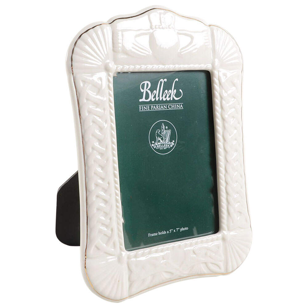 Claddagh Collection Frame-Holds 5" X 7" by Belleek Pottery (Ireland)-1