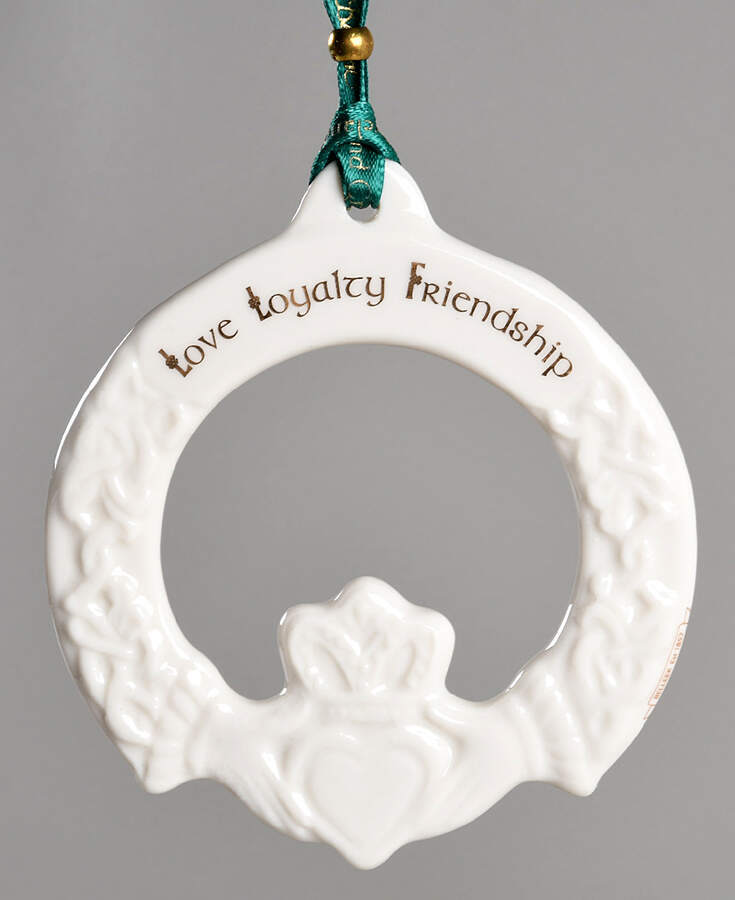 Claddagh Collection Ornament by Belleek Pottery (Ireland)-1