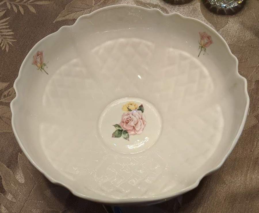 Cottage Rose Collection Centerpiece by Belleek Pottery (Ireland)-1