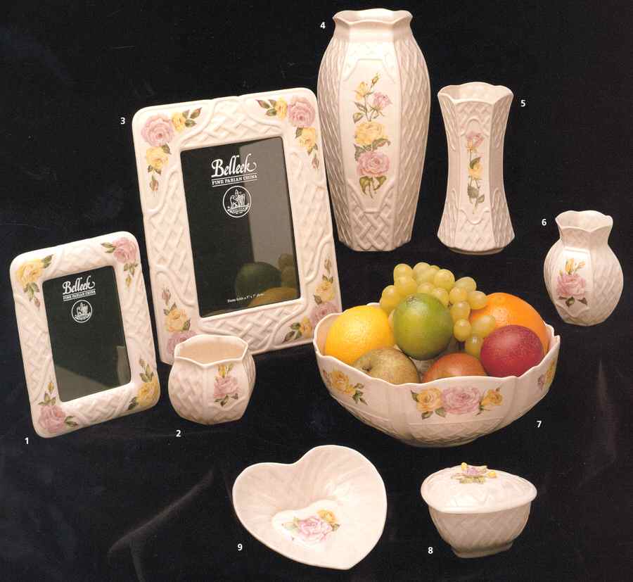 Cottage Rose Collection Frame-Holds 5" X 7" by Belleek Pottery (Ireland)-1