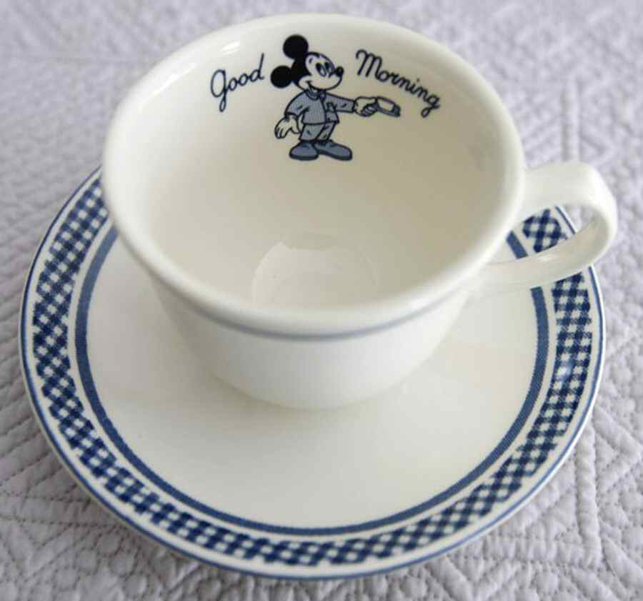 Good Morning Flat Cup & Saucer Set by Boch-1