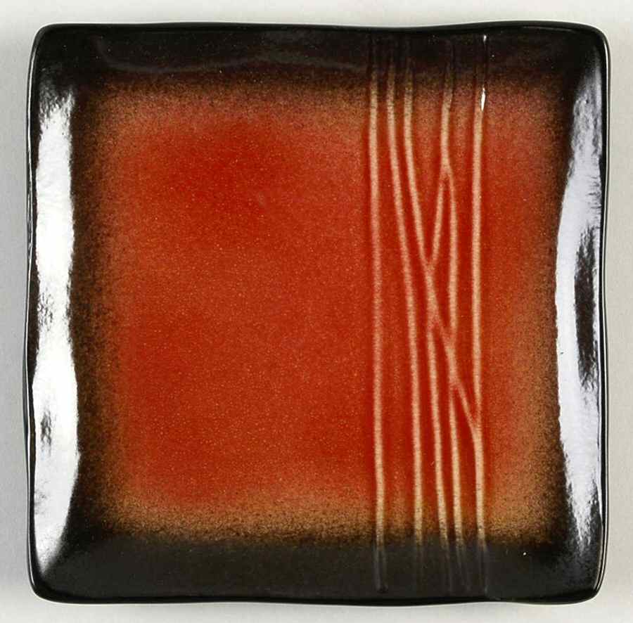 Galaxy Red Appetizer Plate by Baum Brothers-1