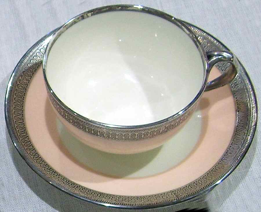 L8795 Footed Cup & Saucer Set by Brown, Westhead & Moore-1