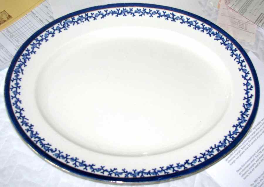 BRD25 14" Oval Serving Platter by Bridgwood & Son-1
