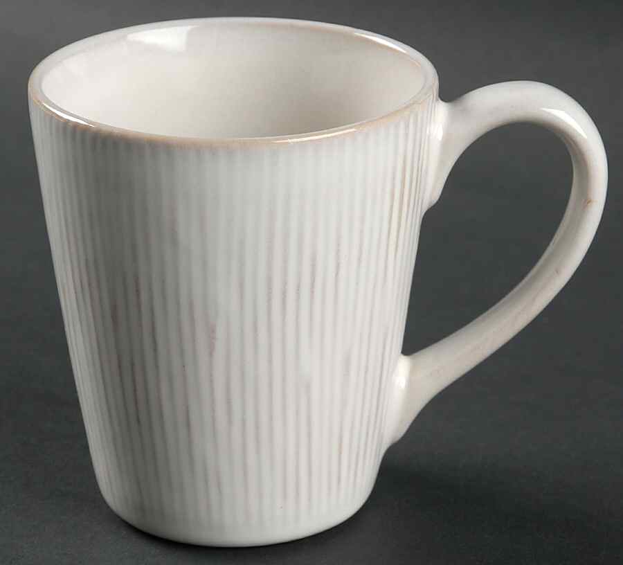 Radiant Lines White Mug by Baum Brothers-1