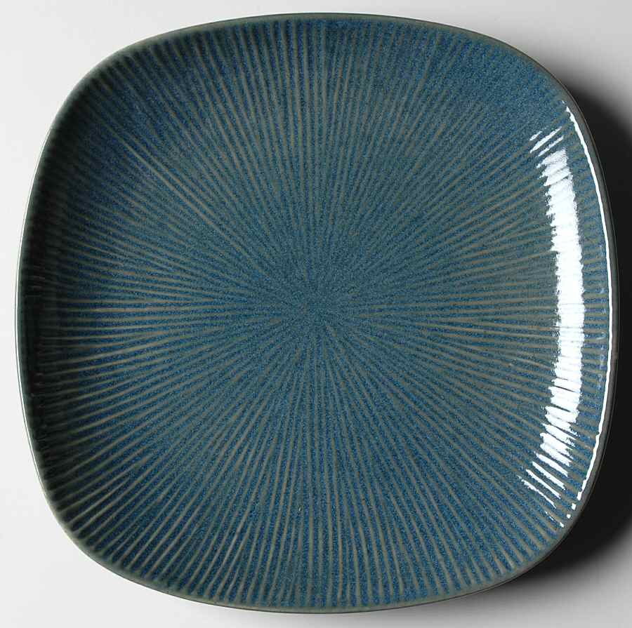 Radiant Lines Denim Blue Salad Plate by Baum Brothers-1