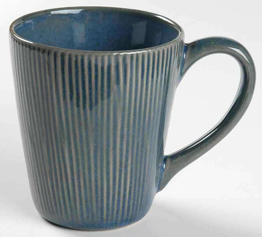 Radiant Lines Denim Blue Mug by Baum Brothers-1