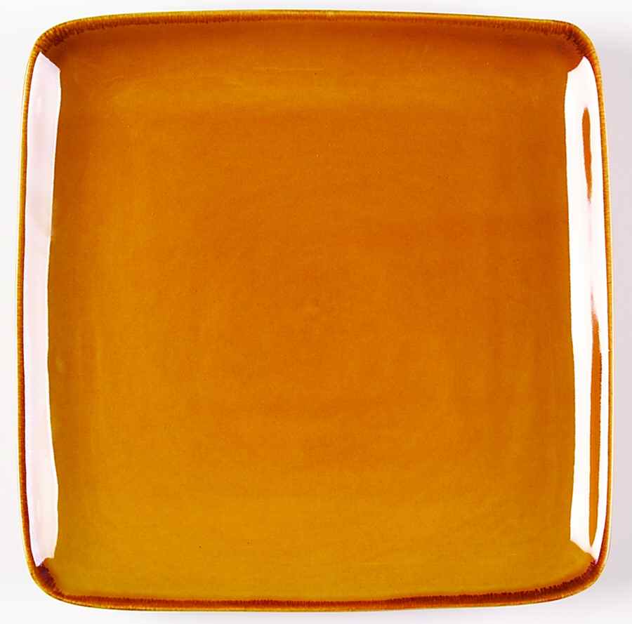 Retro Collection Yellow Dinner Plate by Baum Brothers-1