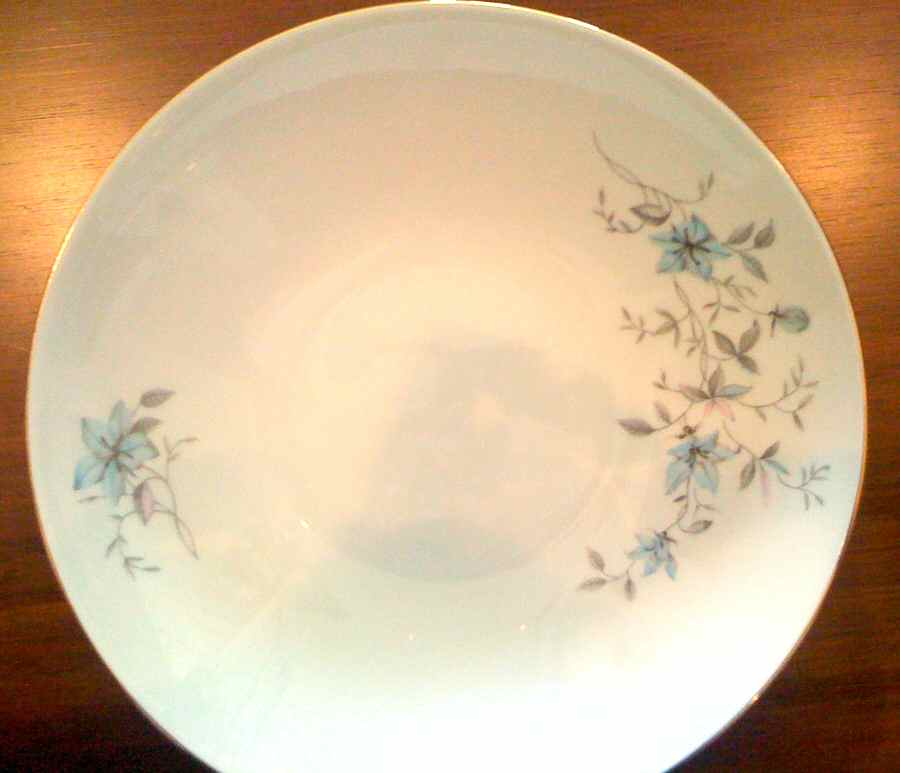 Blue Fantasy (Gold Trim) Coupe Soup Bowl by Bohemia Ceramic Works-1